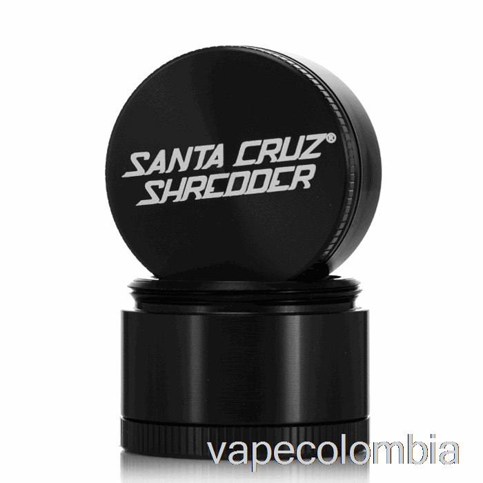 Trituradora Desechable De Vapeo Santa Cruz, Molinillo Pequeño De 4 Piezas De 1,6 Pulgadas, Negro (40mm)